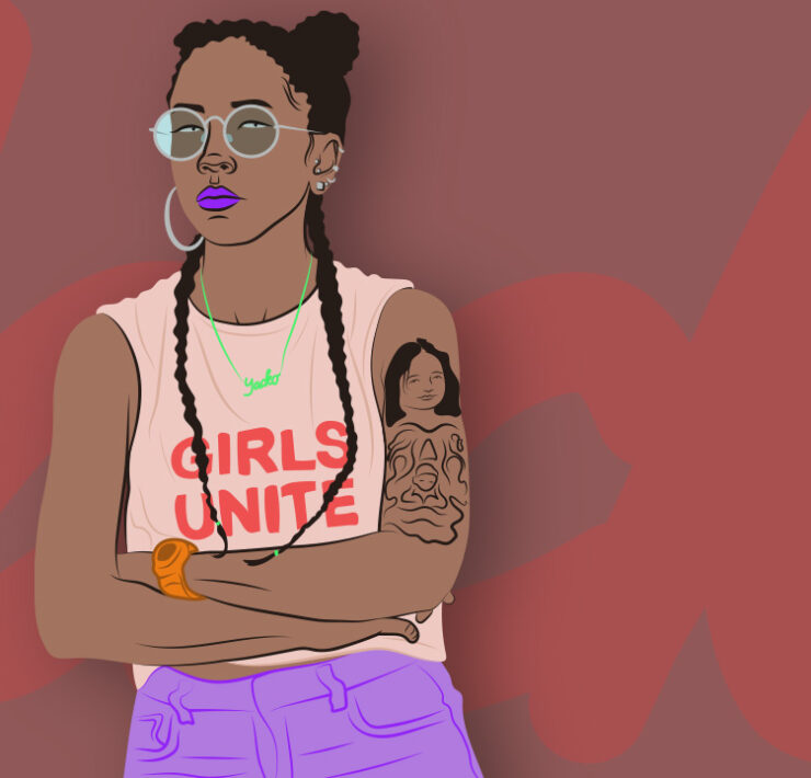 Indonesian Rapper Yacko, illustrated by Henrike Ott