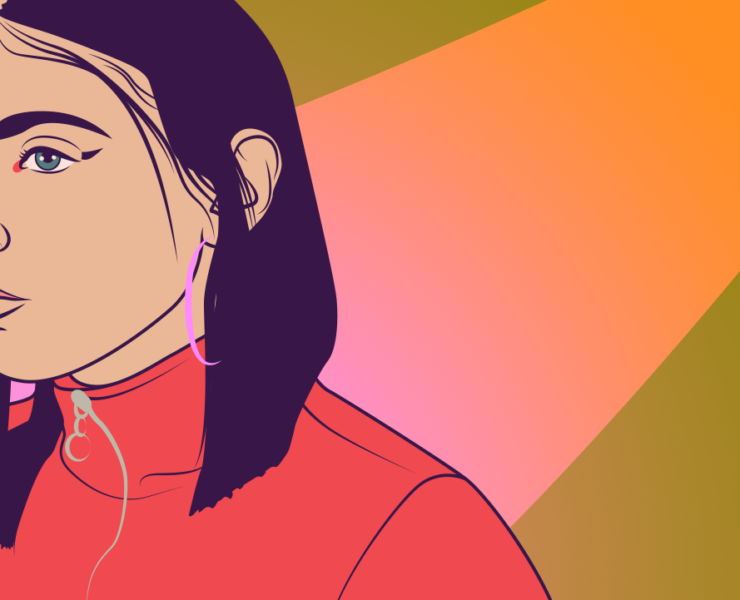 Spanish Rapper Gata Cattana (RIP) illustrated by Henrike Ott